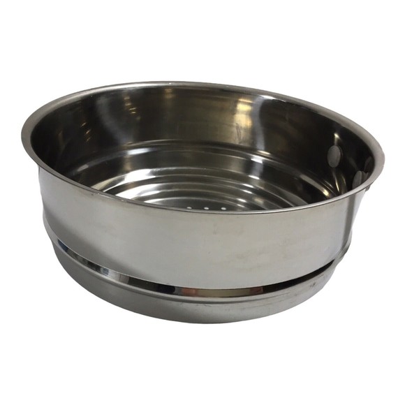 Stainless Steel Steamer Insert 2 3/4 Qt with 7" Long Handle 8.25" x 4" - Picture 2 of 7